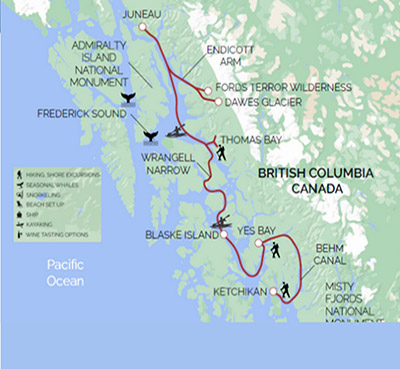 Un-Cruise Adventures Alaska Fjords & Glaciers